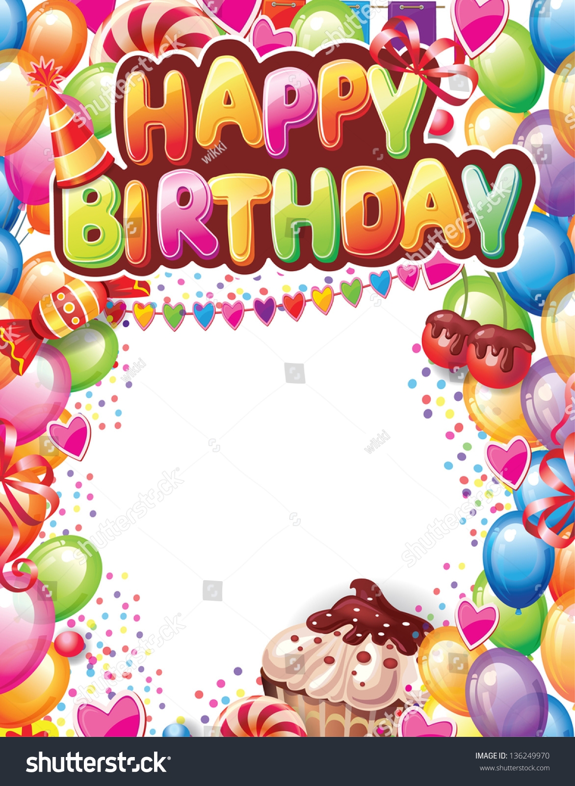 Birthday Card Printable Template Printable Word Searches