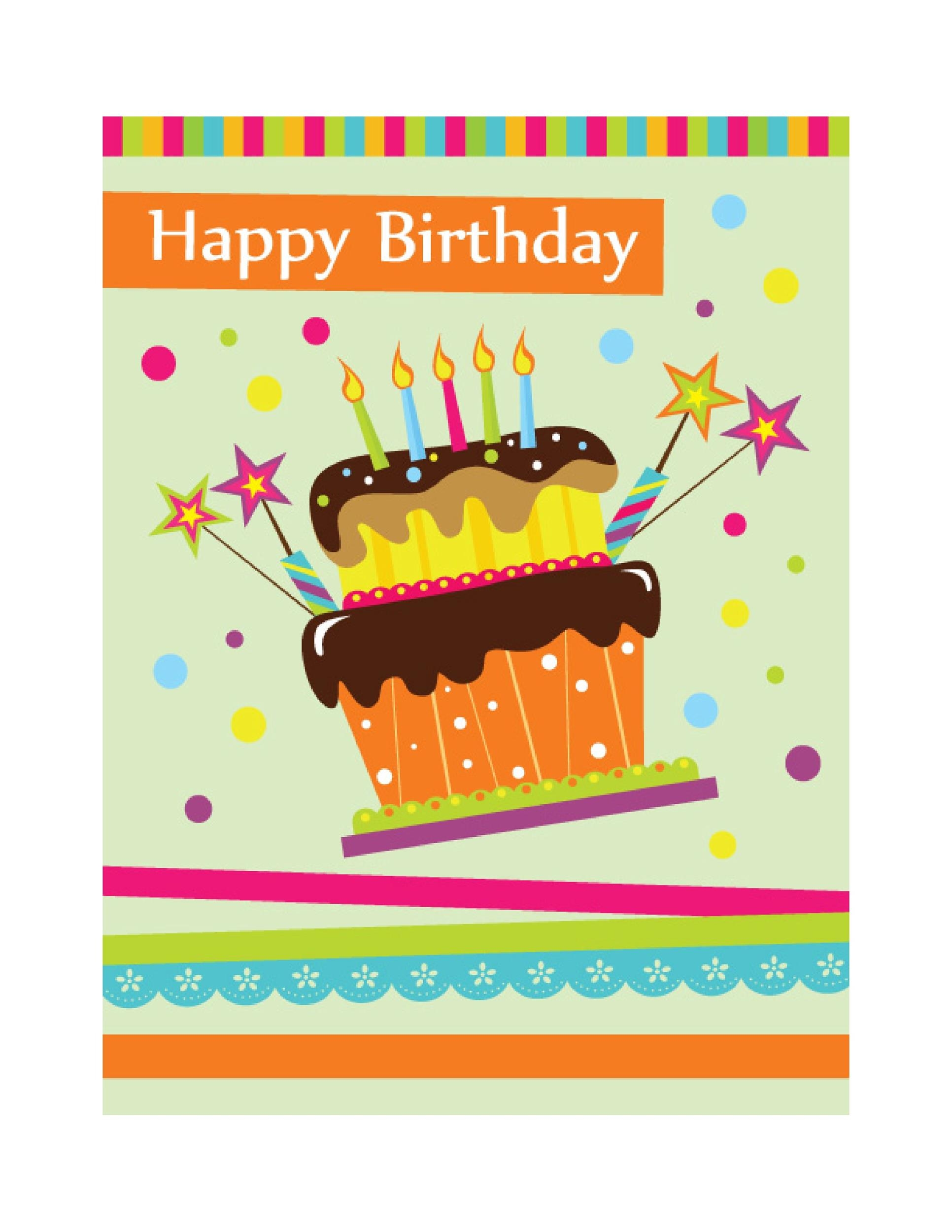 printable template birthday card