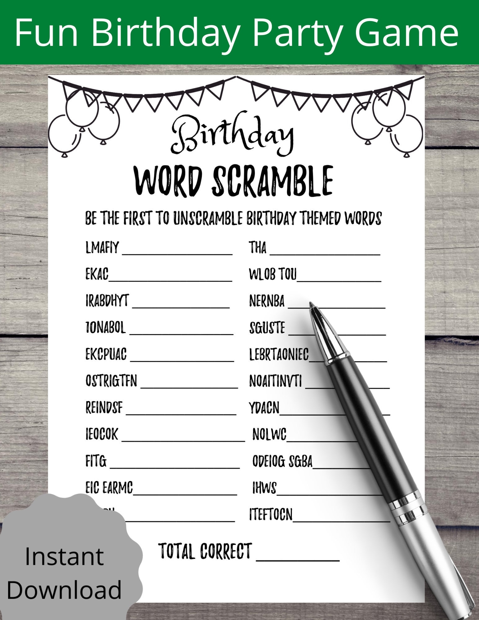 Birthday Games Printable Printable Birthday Party Games For Adults Wood 