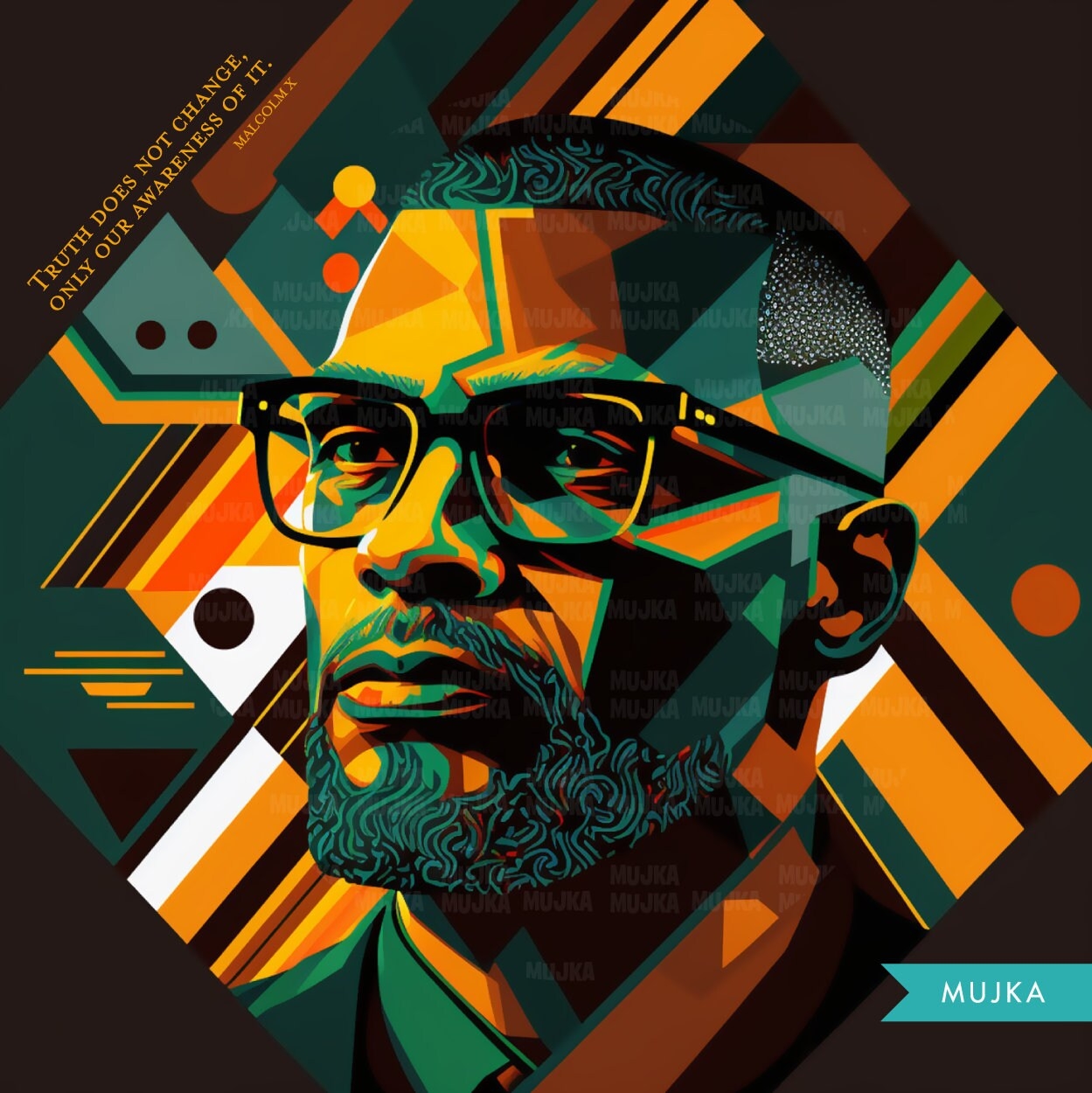 Black History PNG Malcolm X Png Black History Art Card Black 