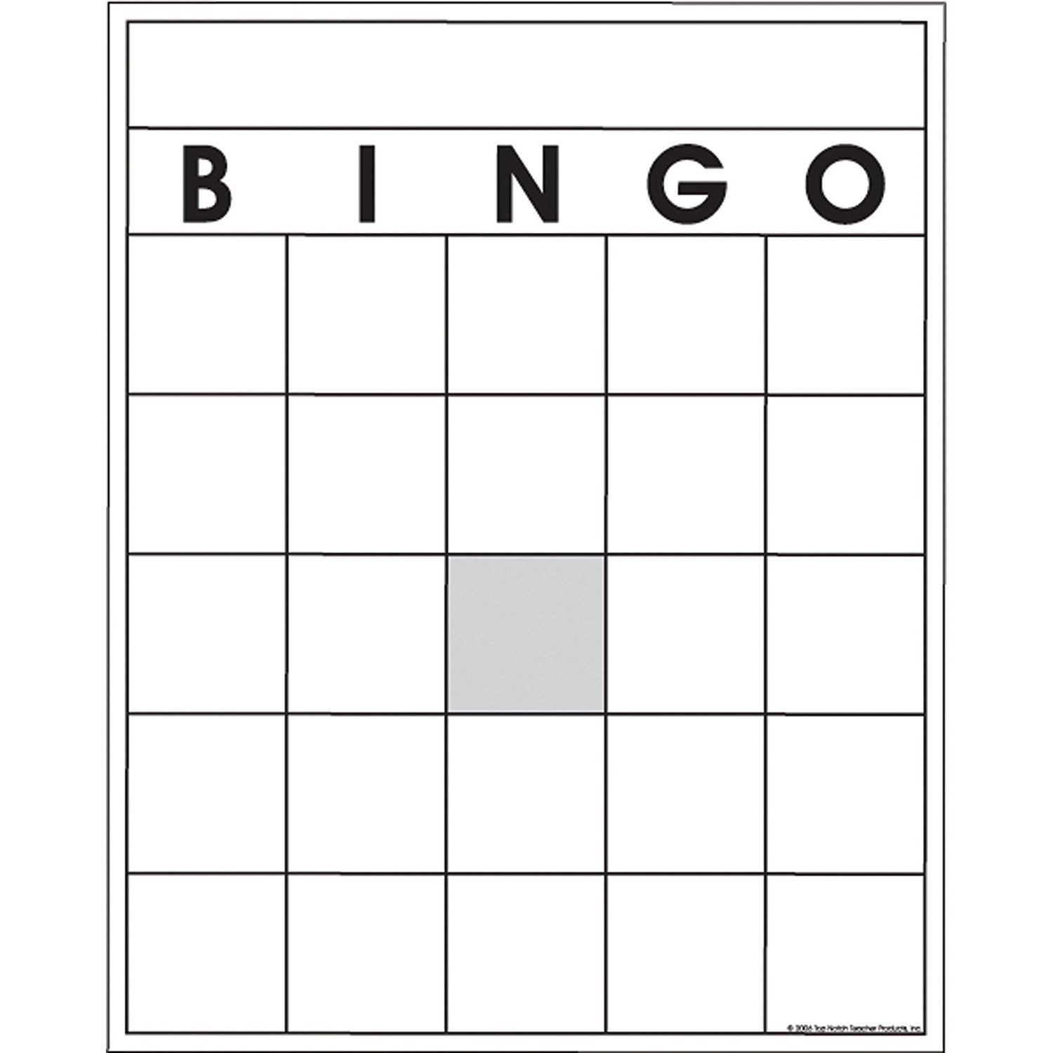 Blank Bingo Cards Printable