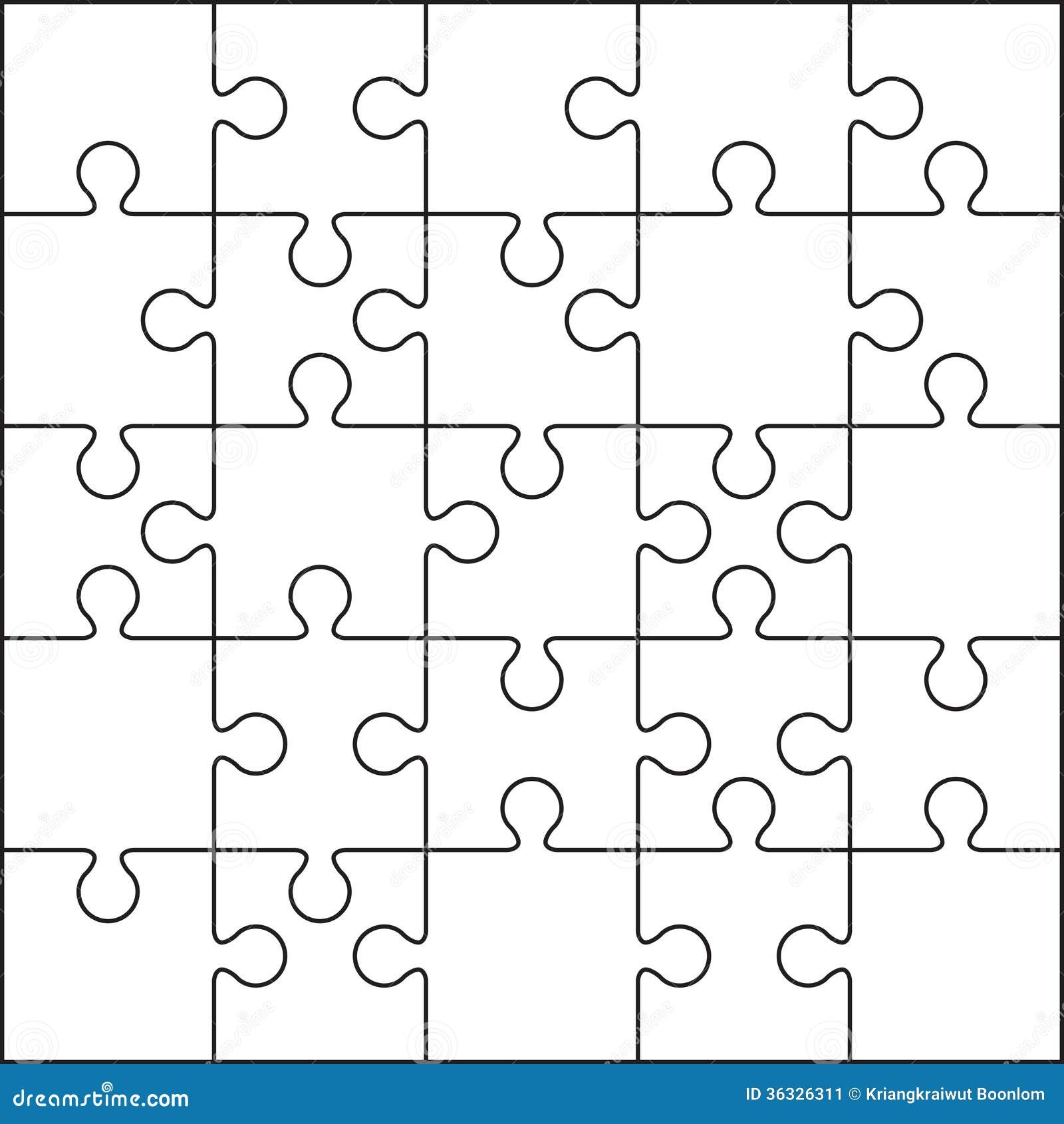 12 piece blank jigsaw puzzle template