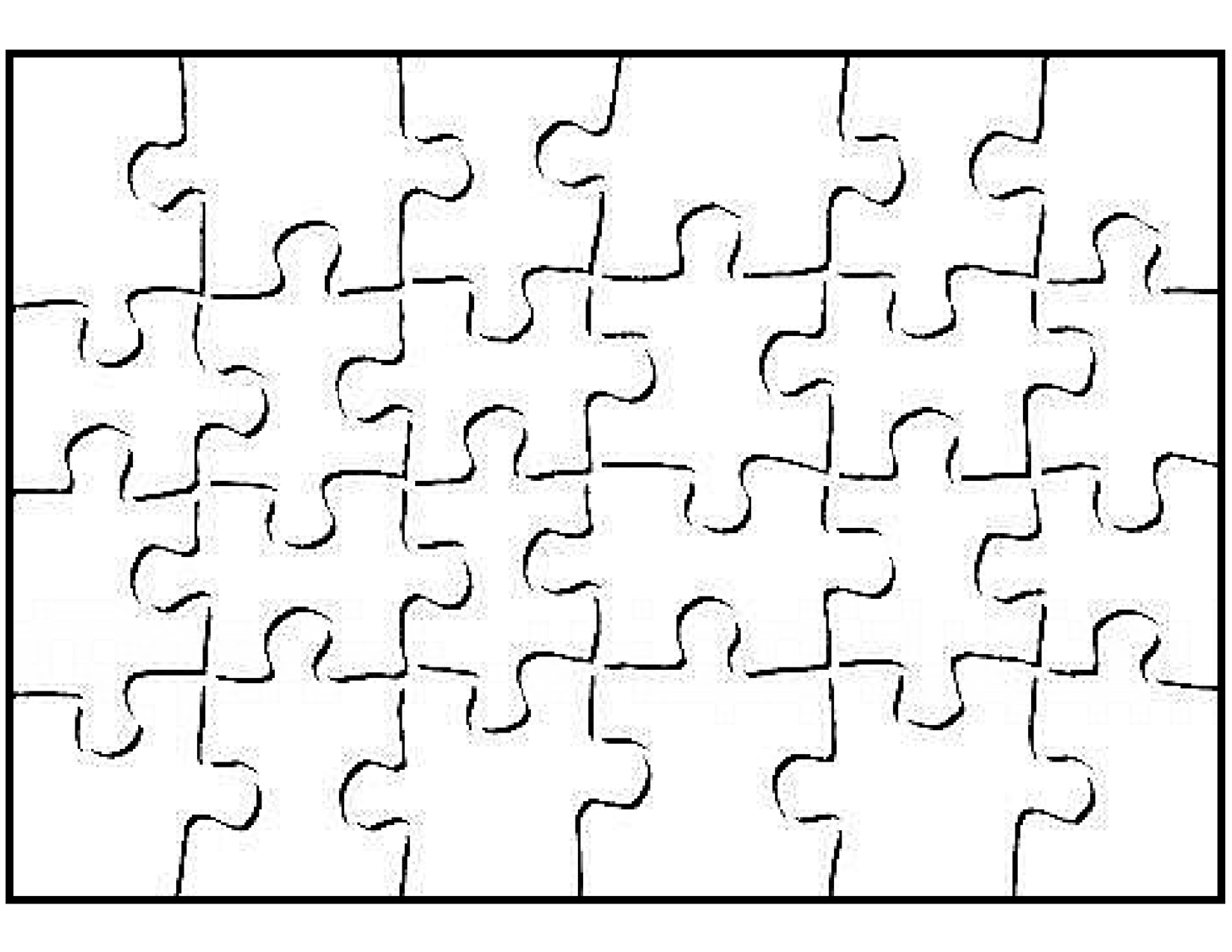 Blank Printable Jigsaw Puzzles Template Printable Templates