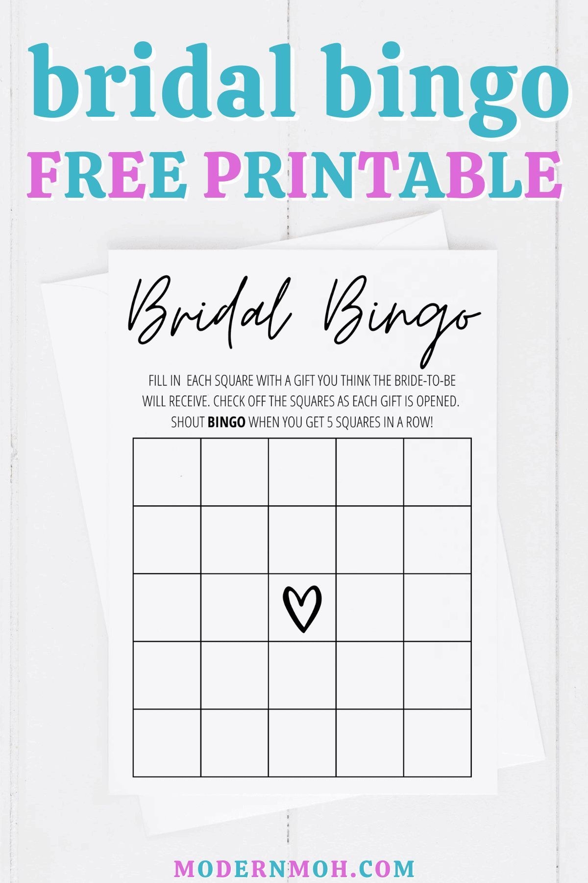 Bridal Shower Bingo Free Printable Artofit