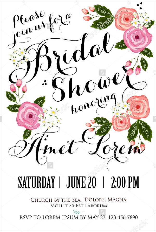 Bridal Shower Invitation Template Free