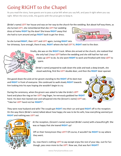 Bridal Shower Left Right Game Printable Bridal Shower Games Artofit