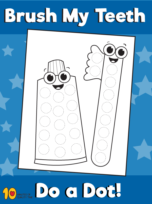 brushing teeth activity printable
