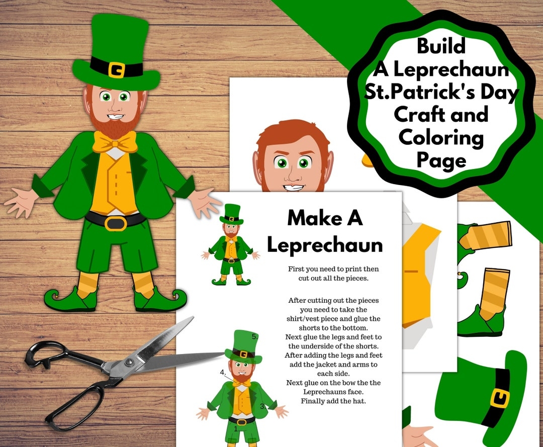 Build A Leprechaun Printable Mom Wife Busy Life 