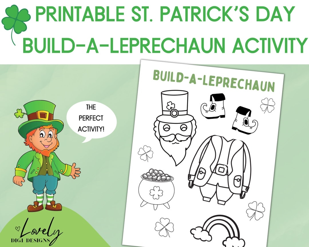 Build A Leprechaun Printable Mom Wife Busy Life 