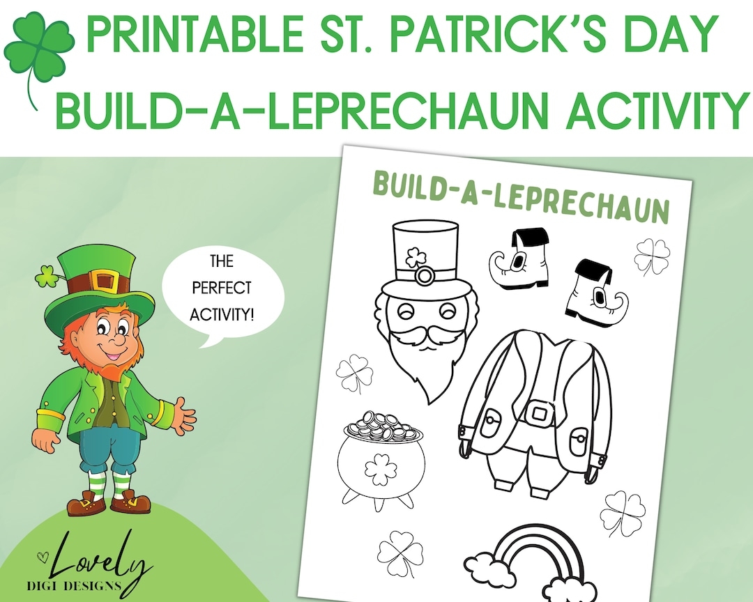 Build A Leprechaun Printable Mom Wife Busy Life 