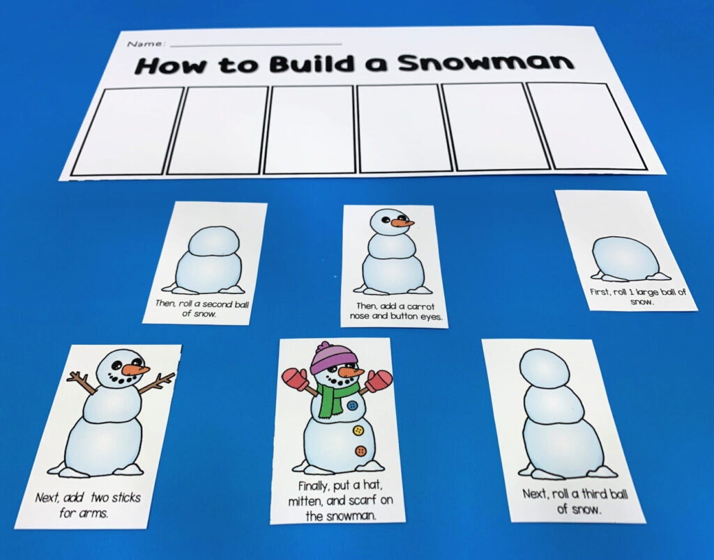sequencing pictures printable