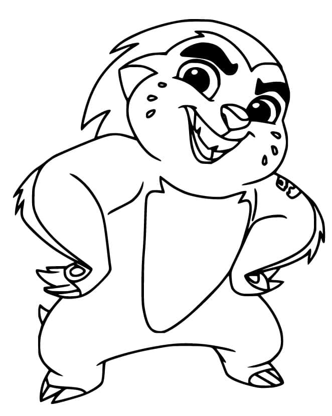 Bunga The Lion Guard Coloring Page Free Printable Coloring Pages For Kids