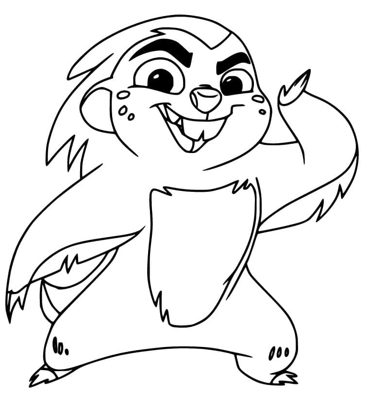 Bunga The Lion Guard Coloring Page Free Printable Coloring Pages For Kids