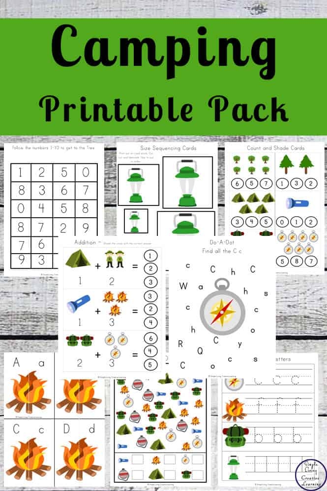 free printable camping games for kids