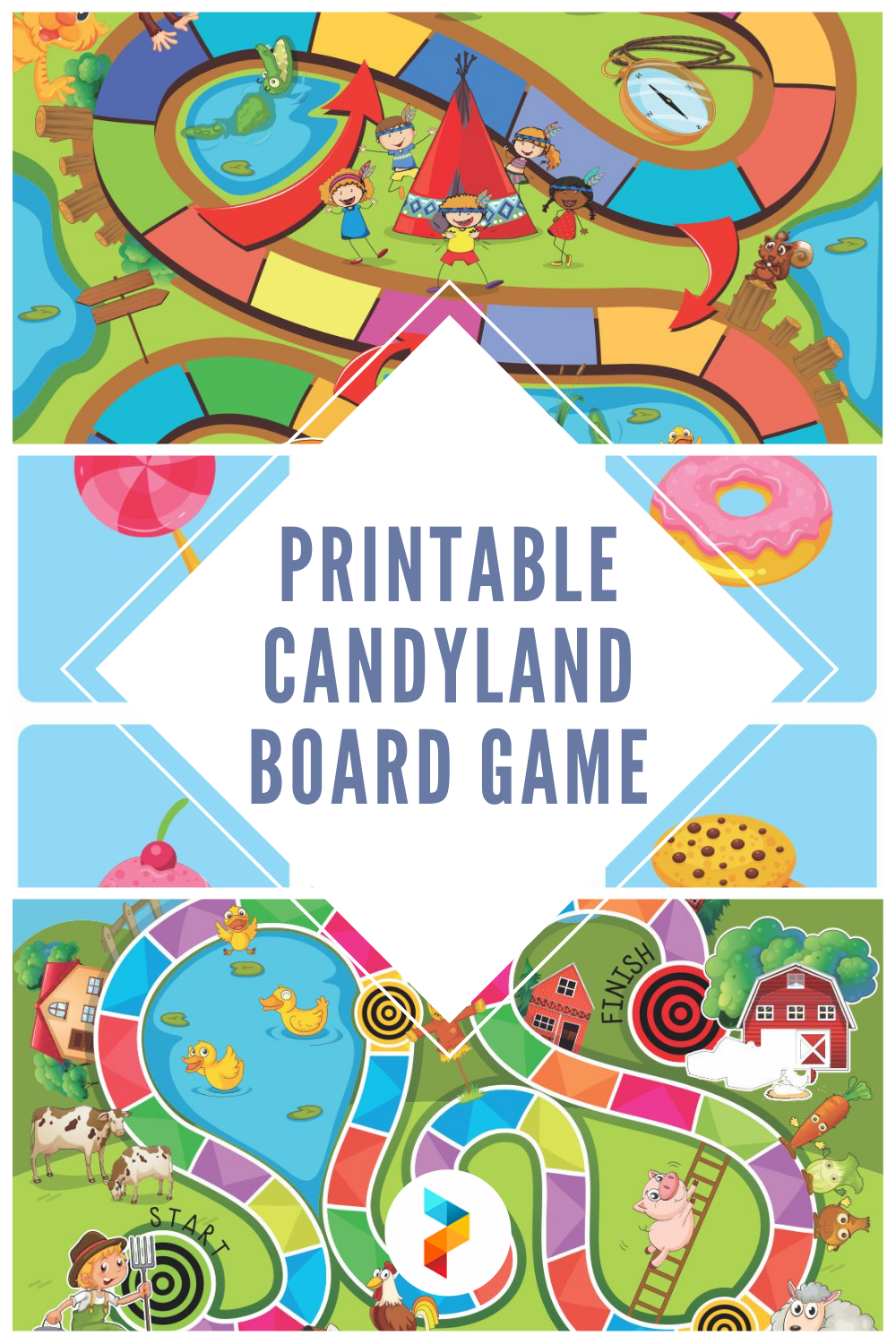 free printable candyland game