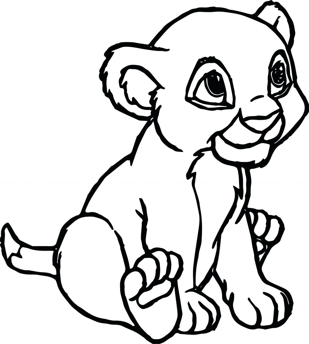 cartoon lion coloring