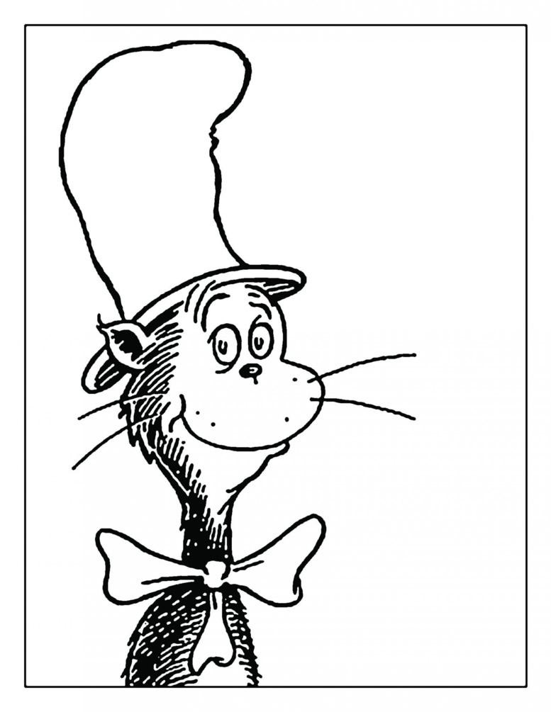 Cat In The Hat Coloring Pages Free Printable Coloring Home