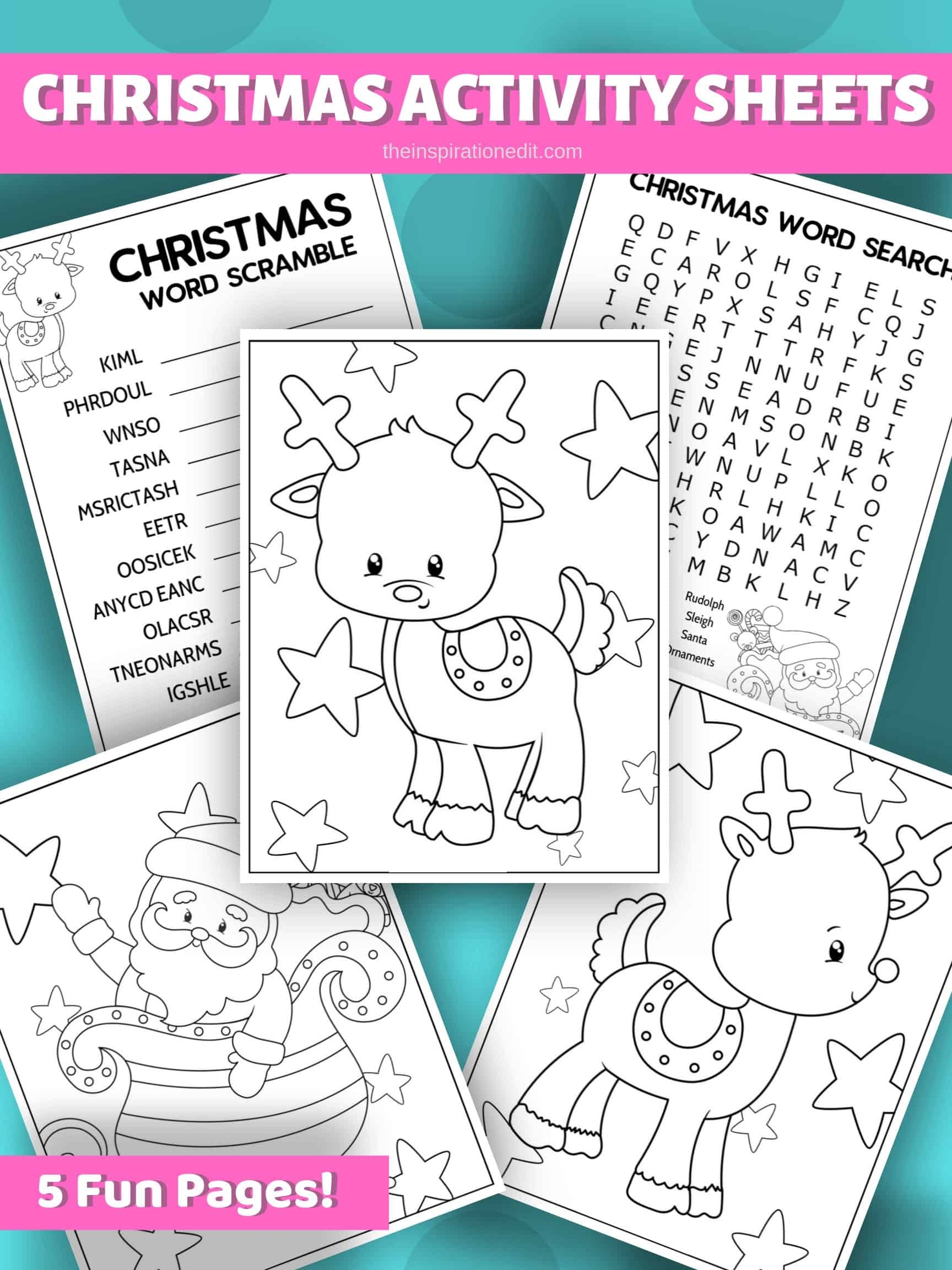 Christmas Activity Sheets Free Printable Prntbl 