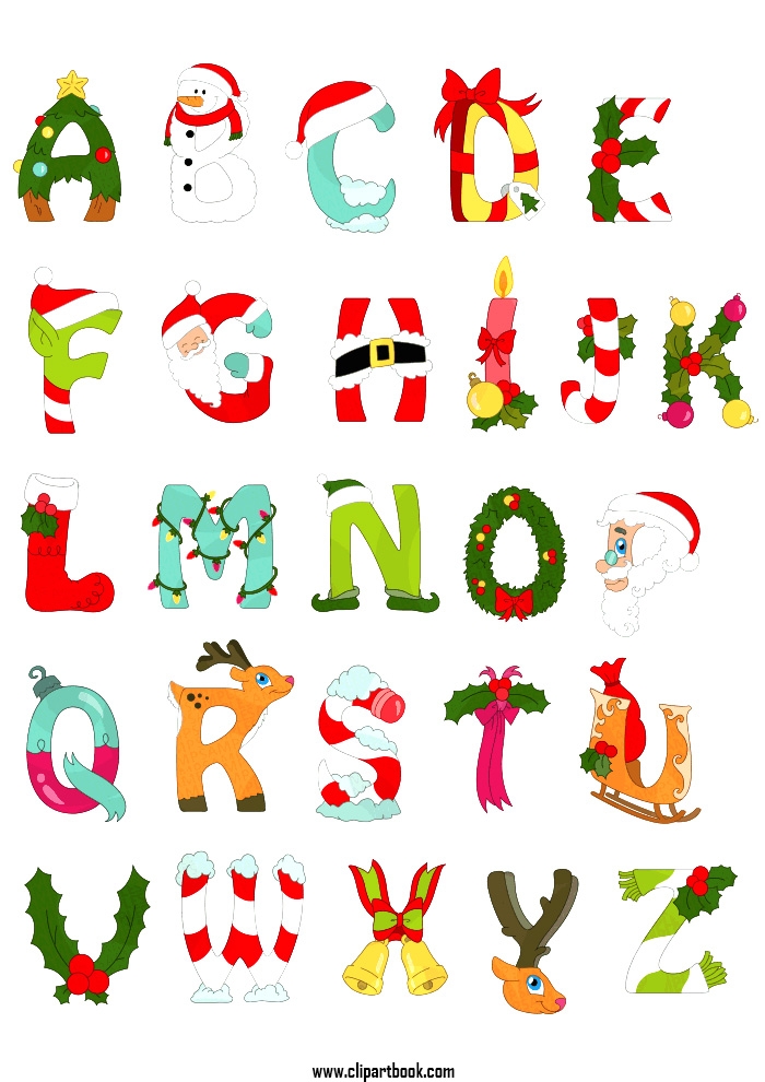 Christmas Alphabet Letters Printable Free Printable Word Searches