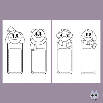 Christmas Bookmarks Coloring Name Craft Activities printable Templates 