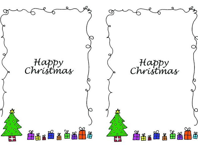 Christmas Card Inserts Free Printable PRINTABLE TEMPLATES Free 