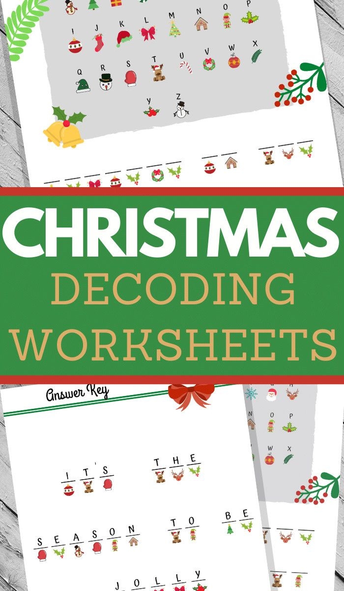 Christmas Decoding Worksheets Printable Worksheets