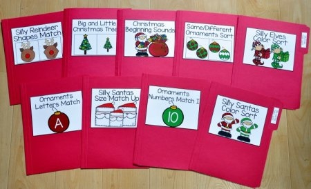 Christmas File Folder Games Mini Bundle 5 00 File Folder Heaven 