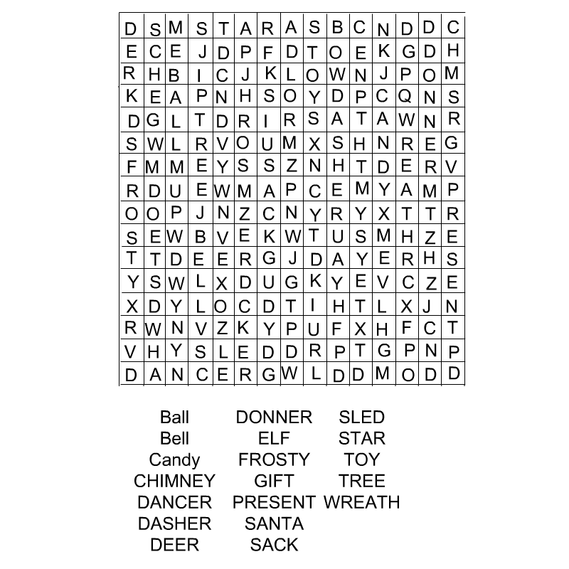 Christmas Games Word Search Free Printable Word Search Maker