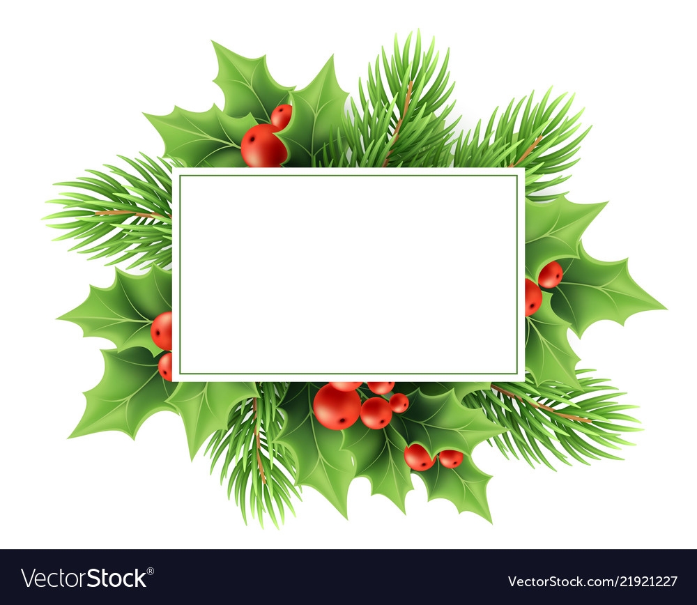 Christmas Greeting Card Template Royalty Free Vector Image