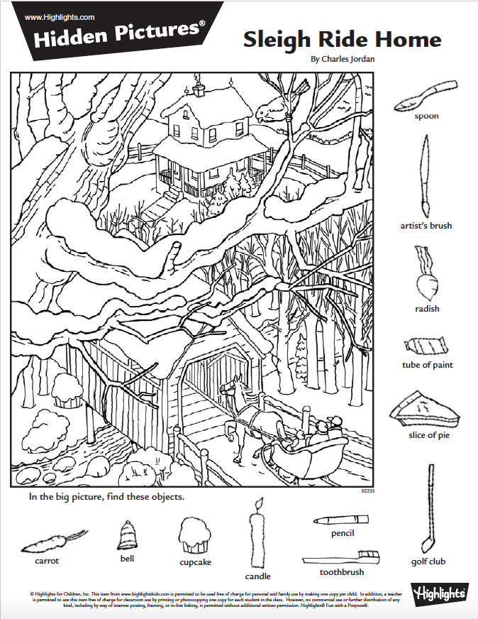Christmas Hidden Pictures Free Printables Printable Templates