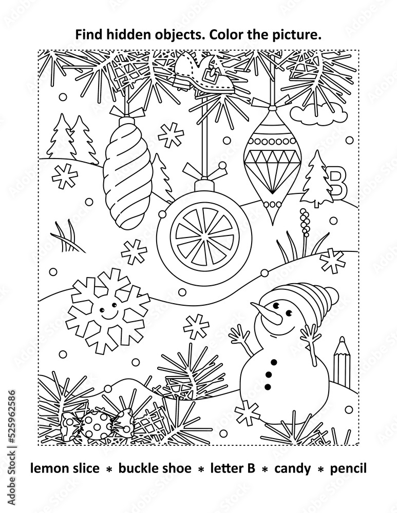 Christmas Hidden Pictures Printable Jethro Jeff
