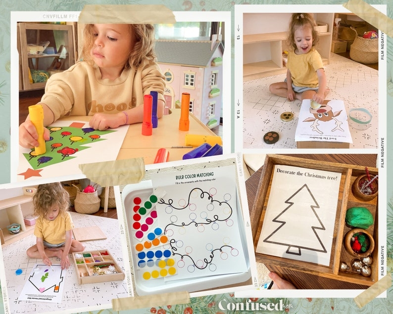 Christmas Preschool Printable Activities For Preschool Toddler Kids 