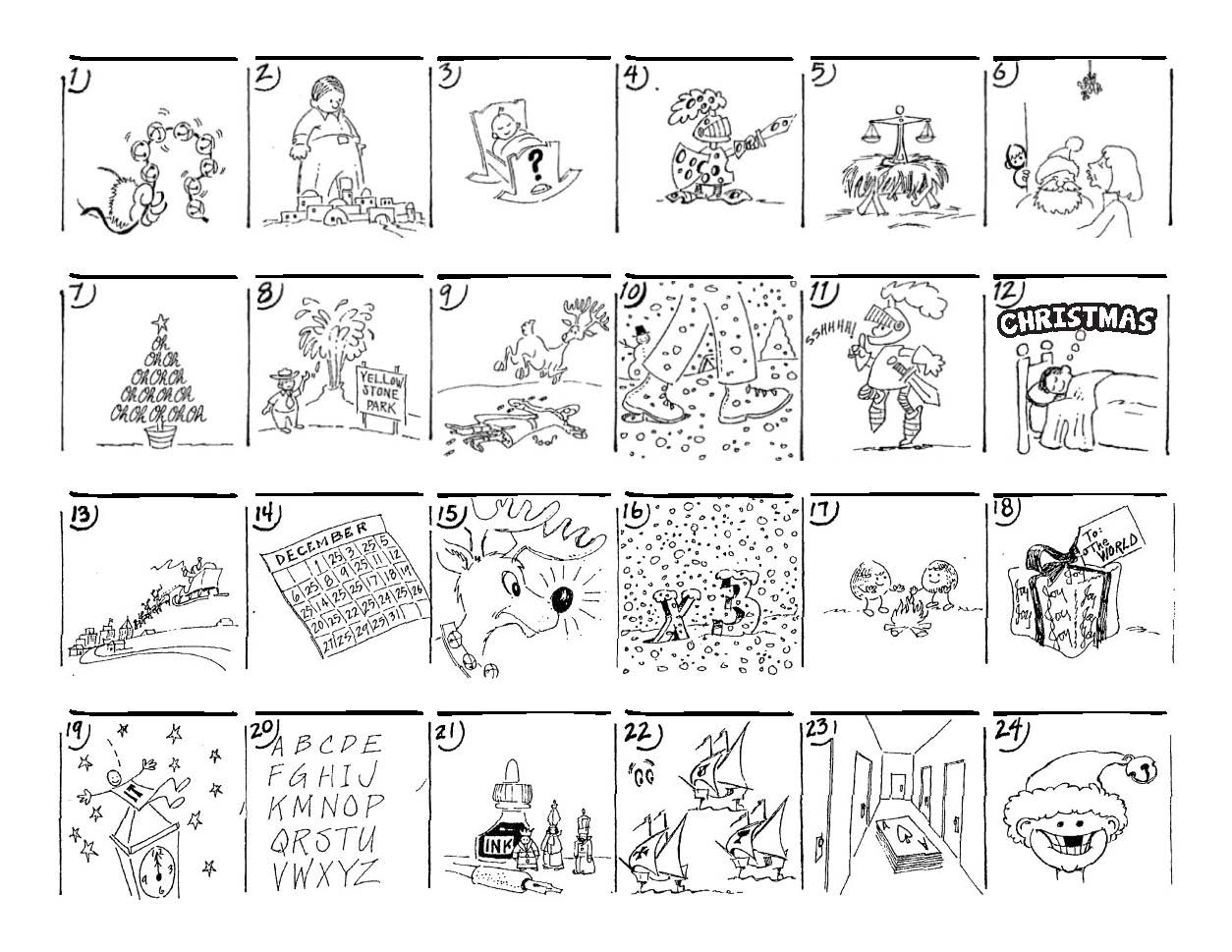 Christmas Rebus Puzzles Printables FREE Printable A Z