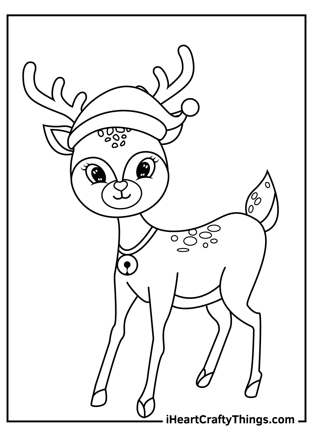Christmas Reindeers Coloring Pages Updated 2021 