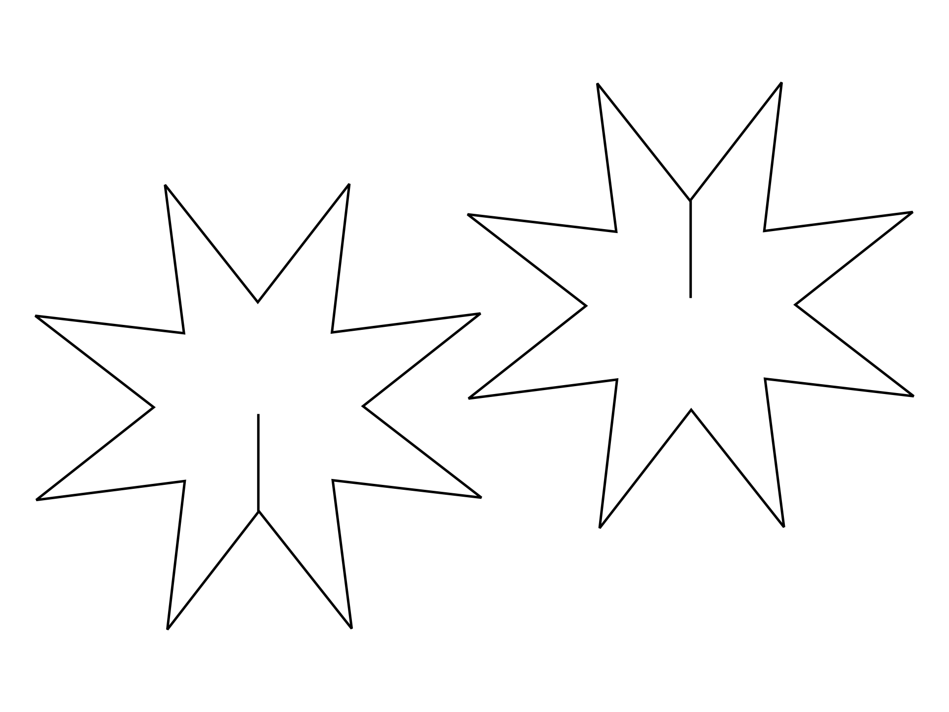 Christmas Star Printable Template
