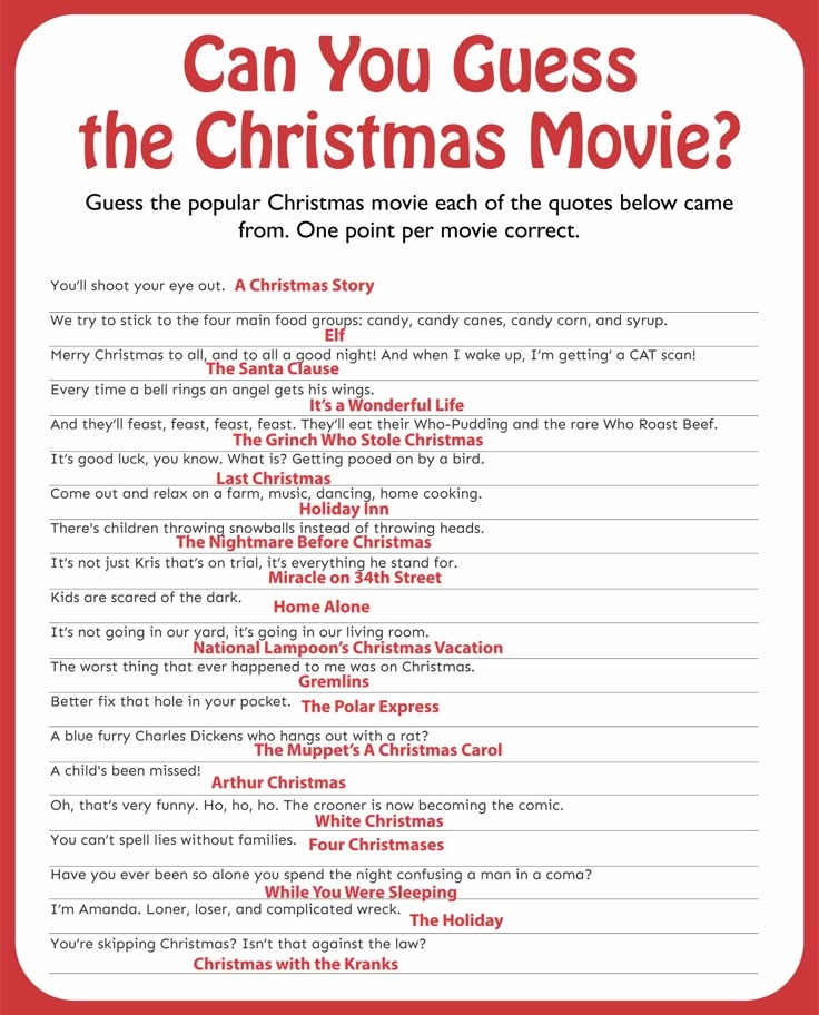 Christmas Trivia Questions Broccoli