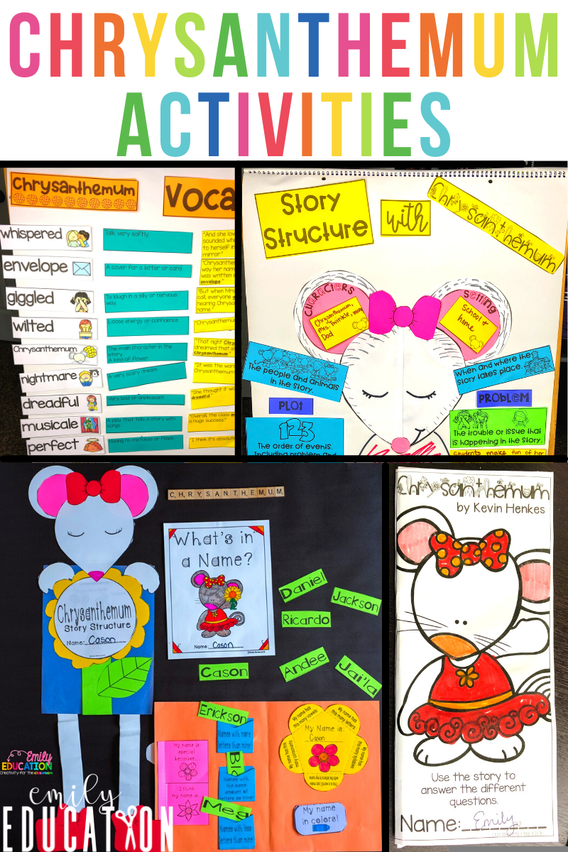 Chrysanthemum Free Printable Activities FREE Printable A Z