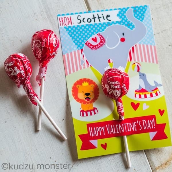 Circus Valentine Card Kudzu Monster Craft Activities For Kids Crafts