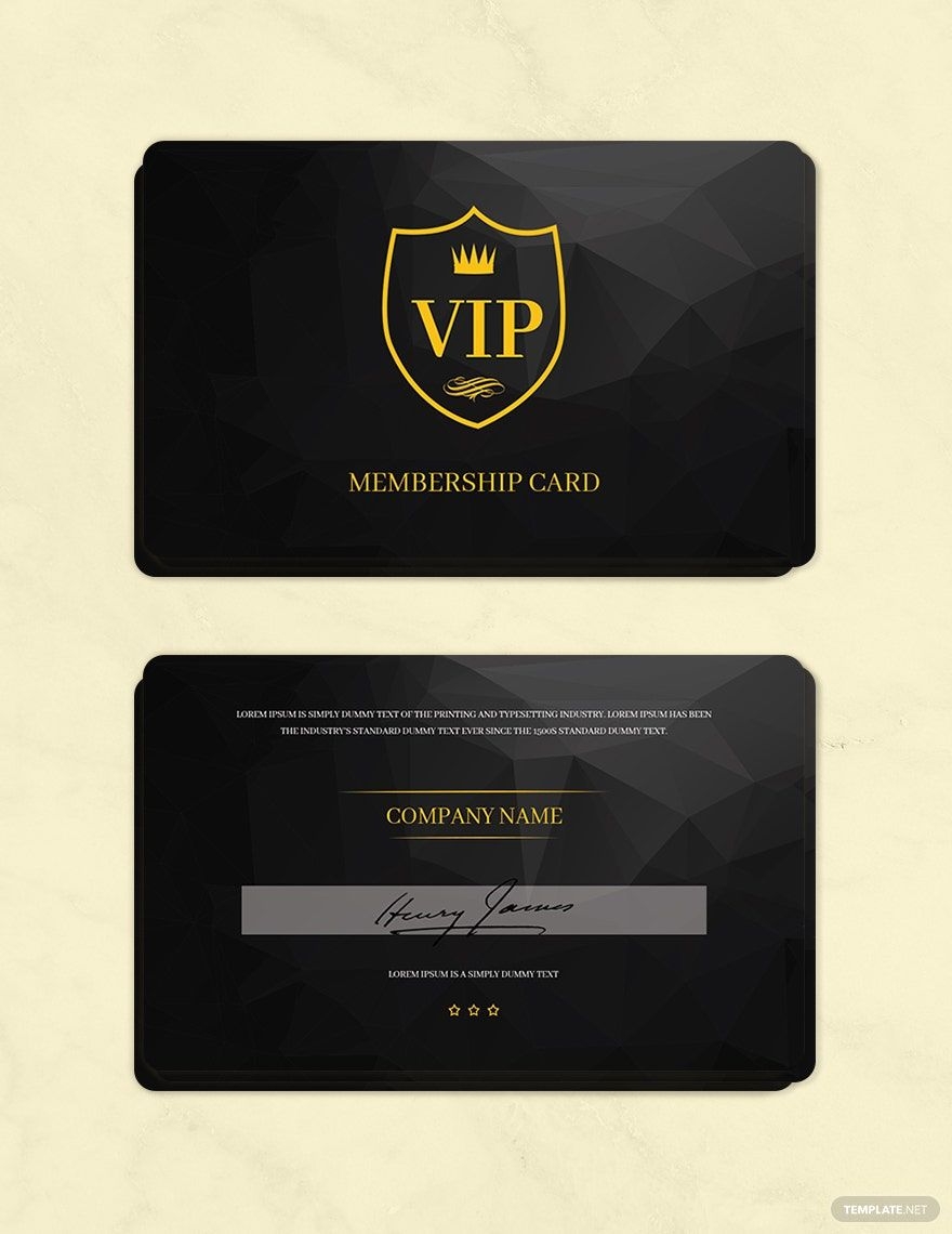 Club Membership Card Template In Word Pages PSD Publisher 