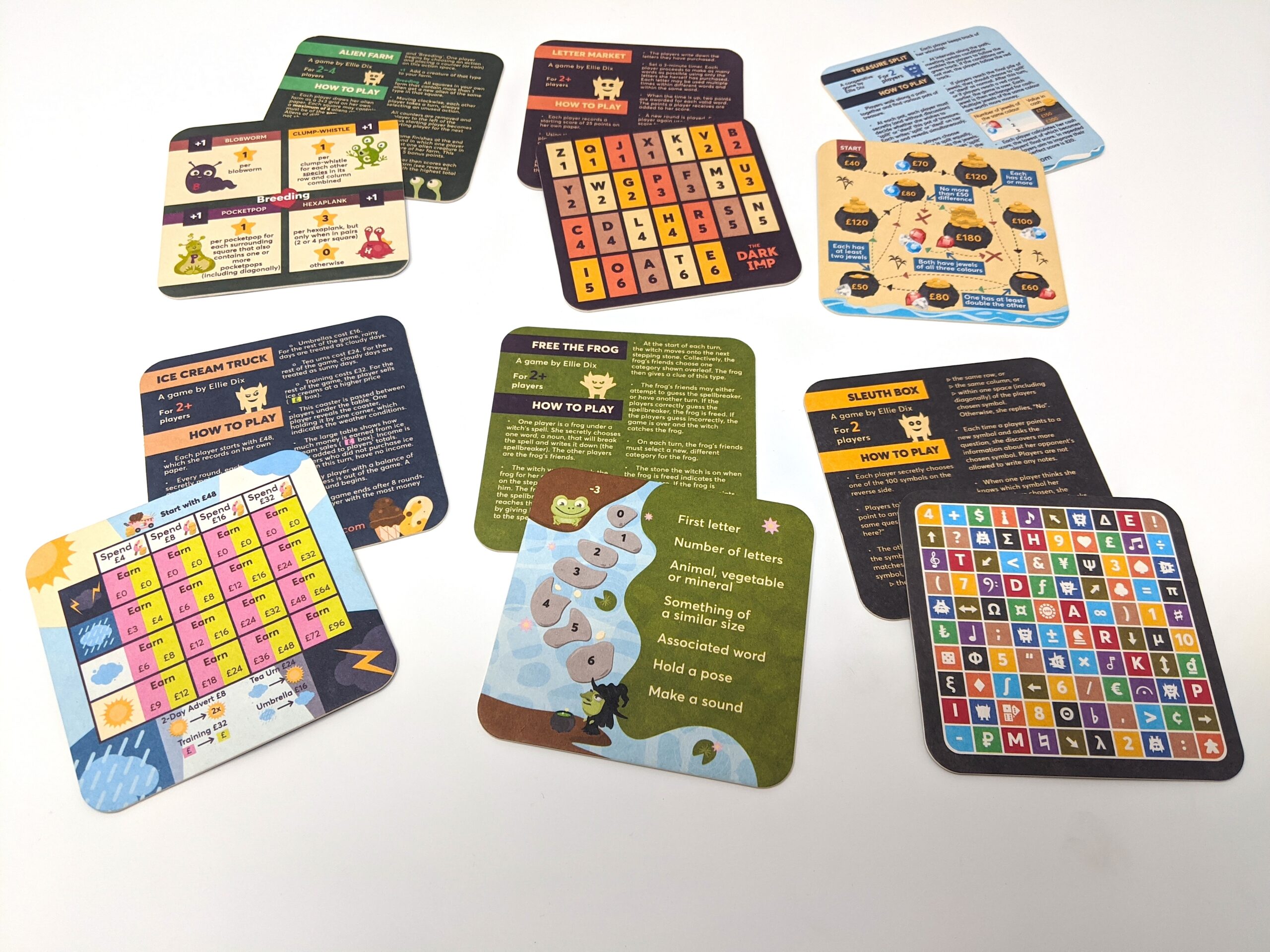 Coaster Games pack Of 120 The Dark Imp