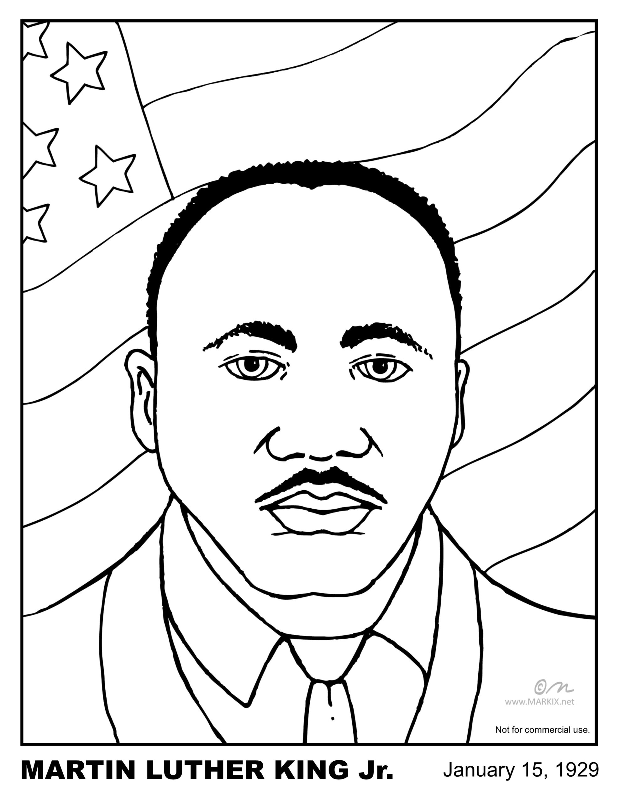 printable pictures of martin luther king jr