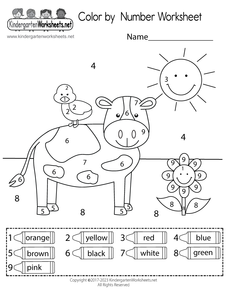 coloring numbers worksheets