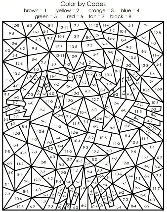 Color By Numbers Free Printable Worksheets Color By Number Sheet