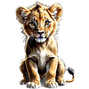 Color Sketch Cute Baby Lion Color Sketch Cute Baby Lion Baby Lion 