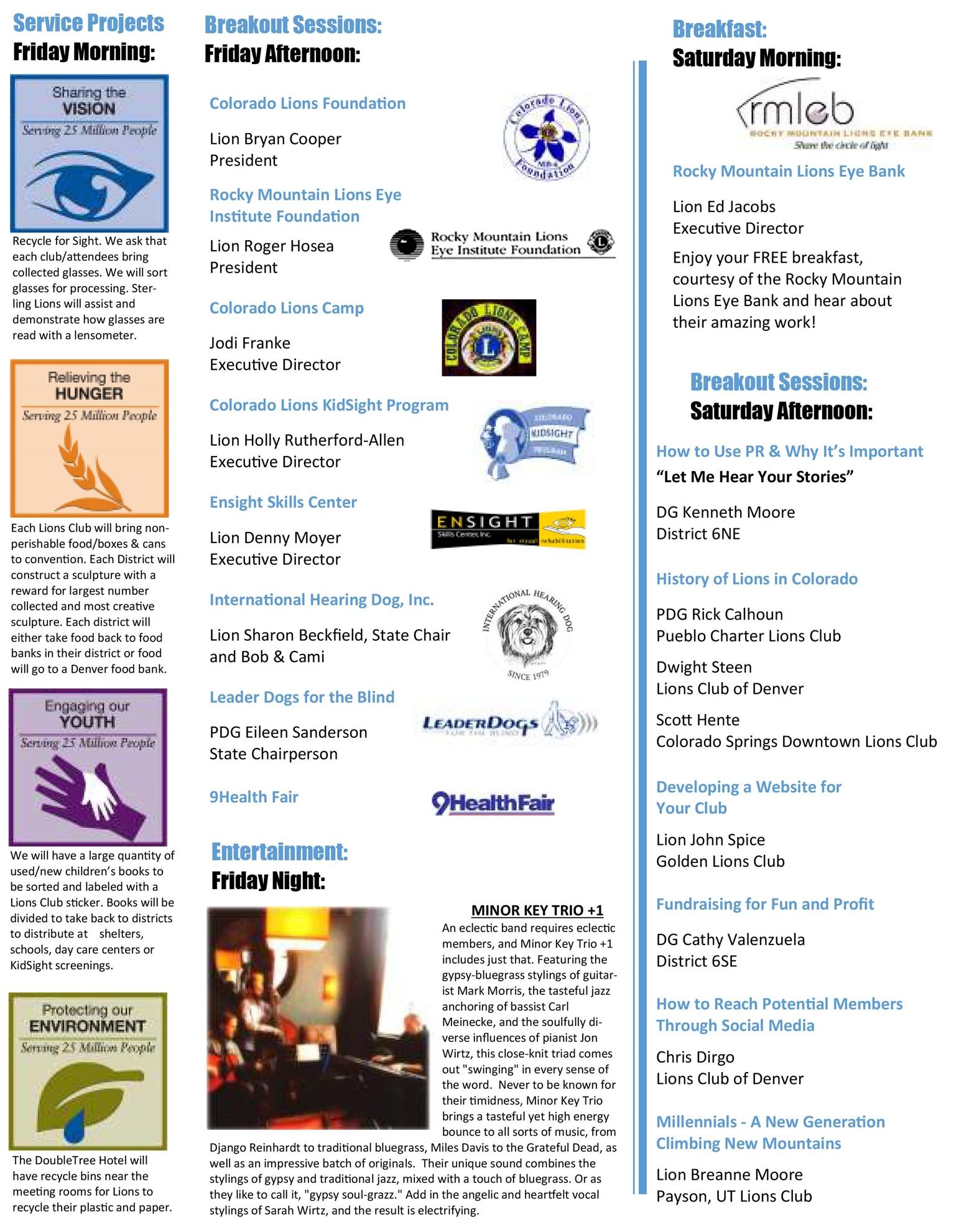 Colorado Lions Convention May 19 20 Lions Club Of Denver