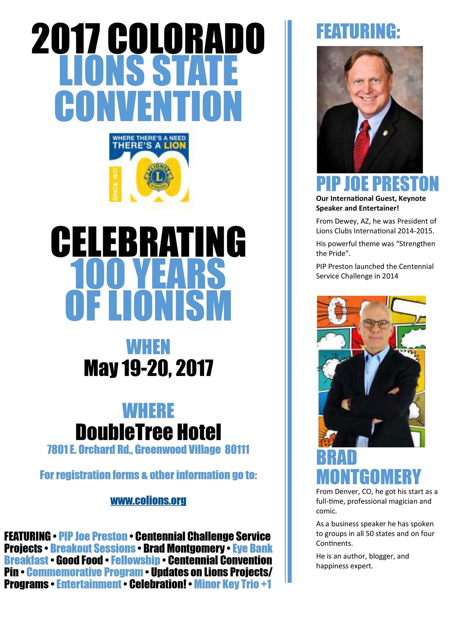 Colorado Lions Convention May 19 20 Lions Club Of Denver