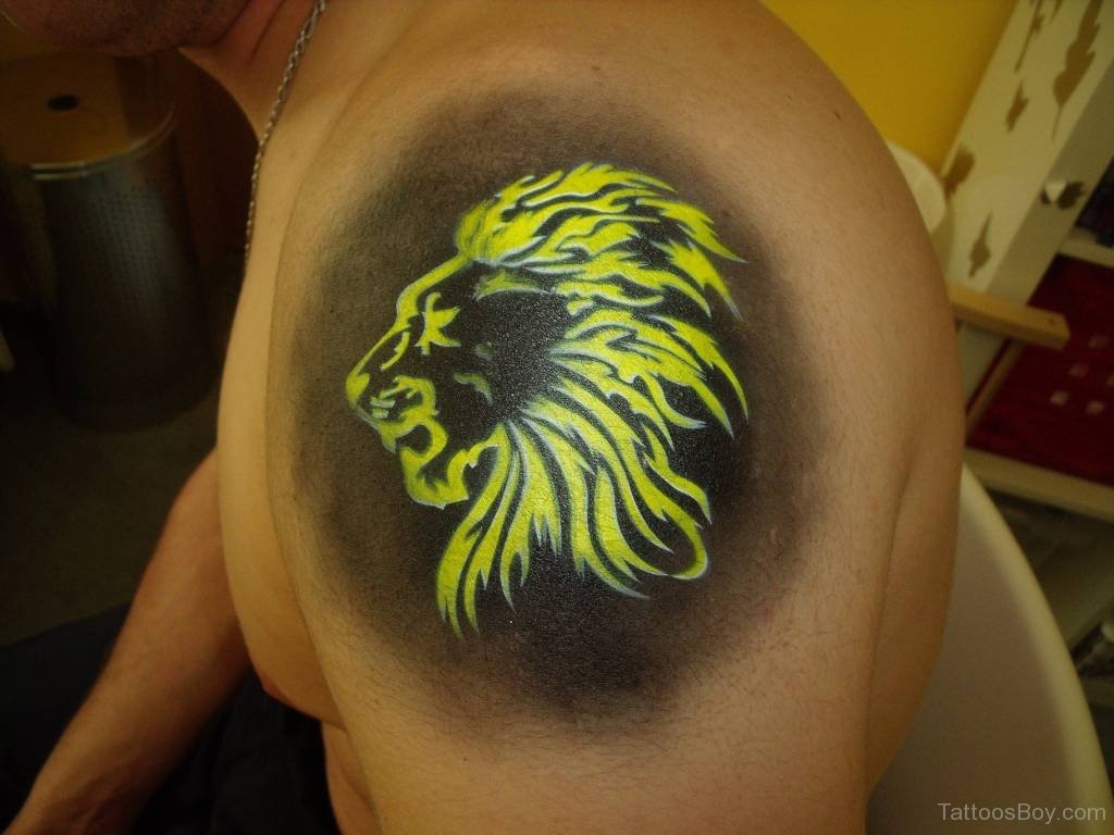 Colored Lion Head Tattoo Tattoo Designs Tattoo Pictures