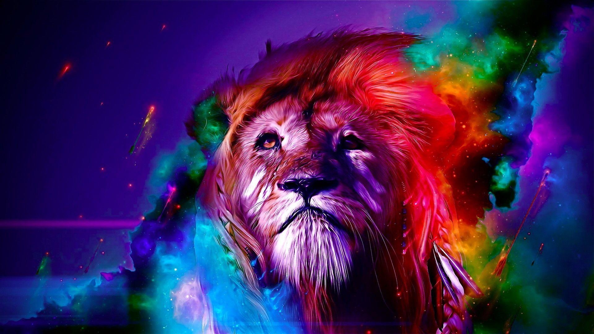Colorful Lion Wallpapers Top Free Colorful Lion Backgrounds