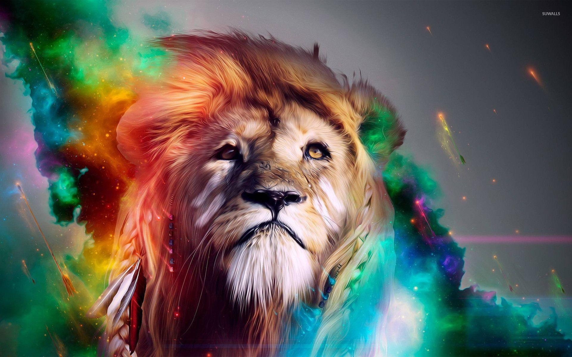 Colorful Lion Wallpapers Top Free Colorful Lion Backgrounds 