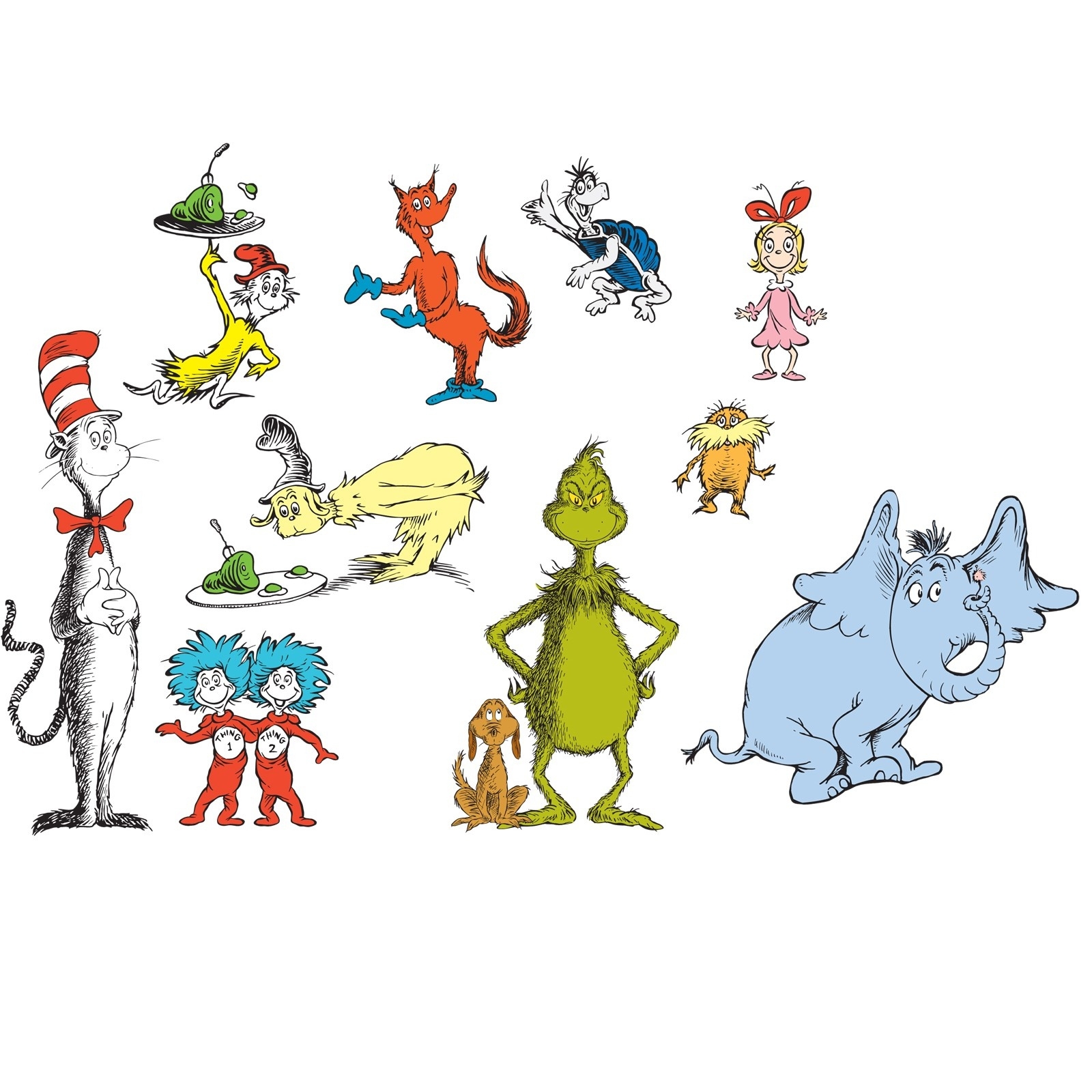printable pictures dr seuss characters